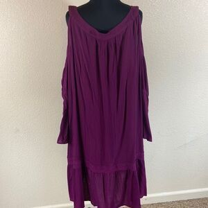 Terra & Sky Woman Dress Size 3X (24W-26W) Burgundy